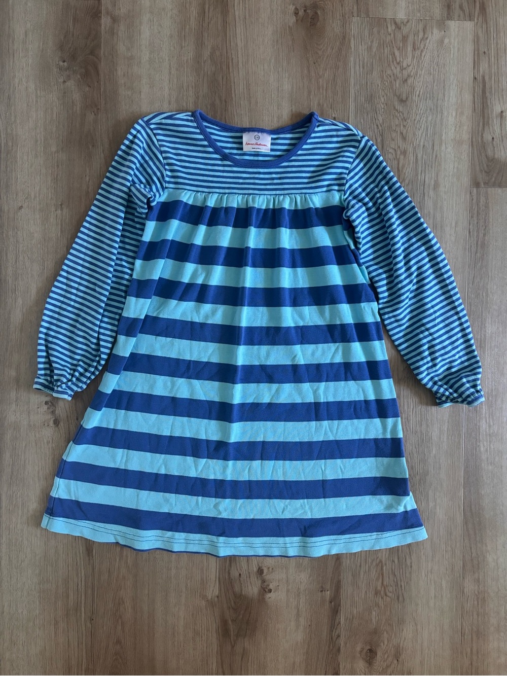 Hanna Andersson Blue Striped Dress